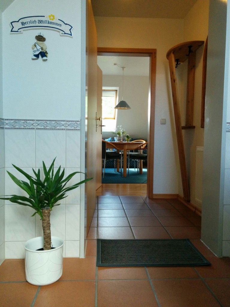 Wohnungseingang der Ferienwohnung Caro.